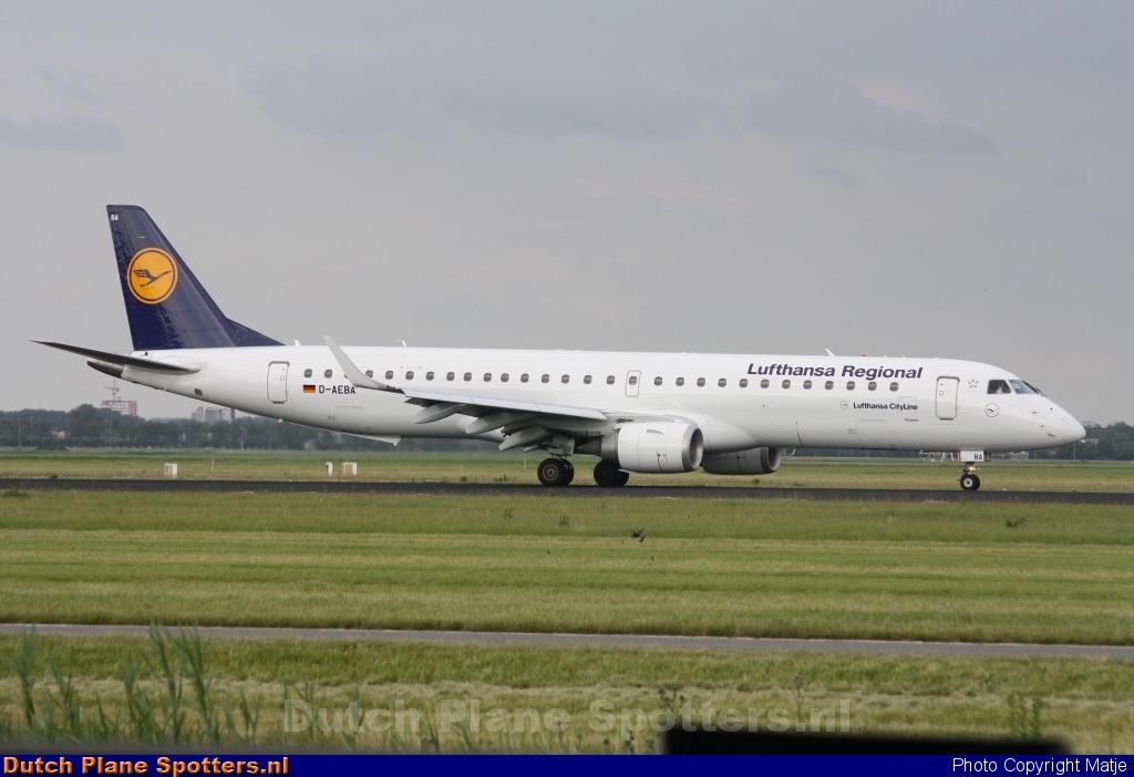 D-AEBA Embraer 195 CityLine (Lufthansa Regional) by Matje