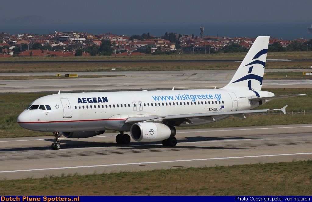 SX-DGD Airbus A320 Aegean Airlines by peter van maaren