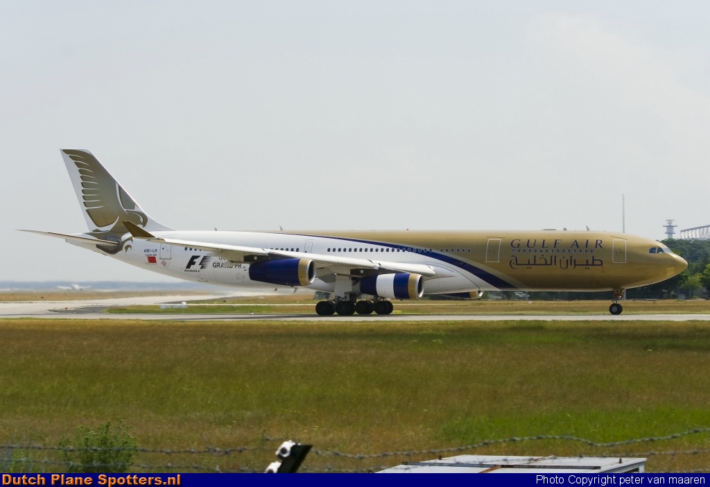 A9C-LH Airbus A340-300 Gulf Air by peter van maaren
