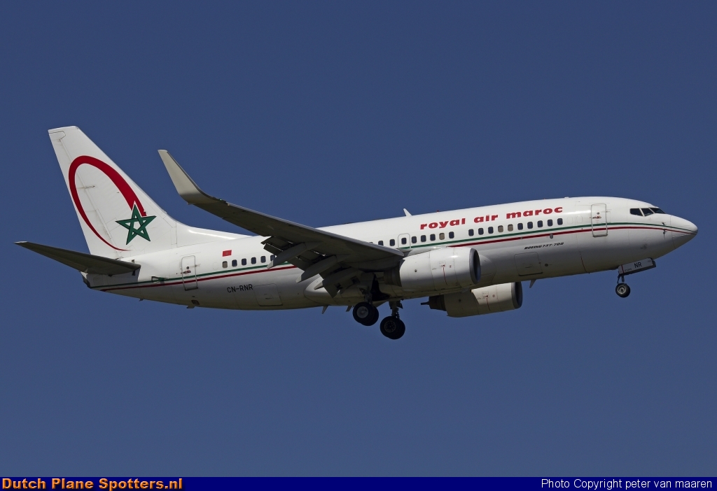 CN-RNR Boeing 737-700 Royal Air Maroc by peter van maaren