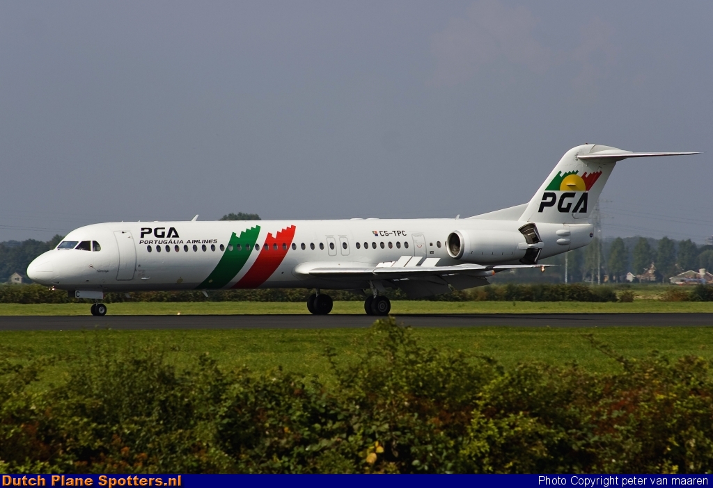 CS-TPC Fokker 100 PGA Portugalia Airlines by peter van maaren