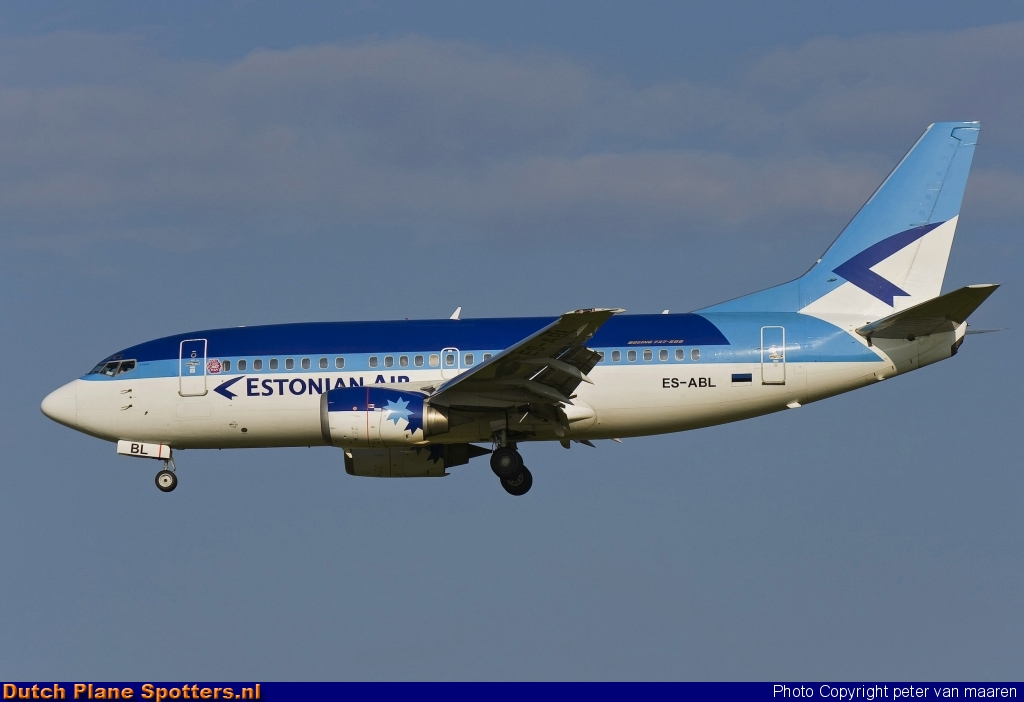 ES-ABL Boeing 737-500 Estonian Air by peter van maaren