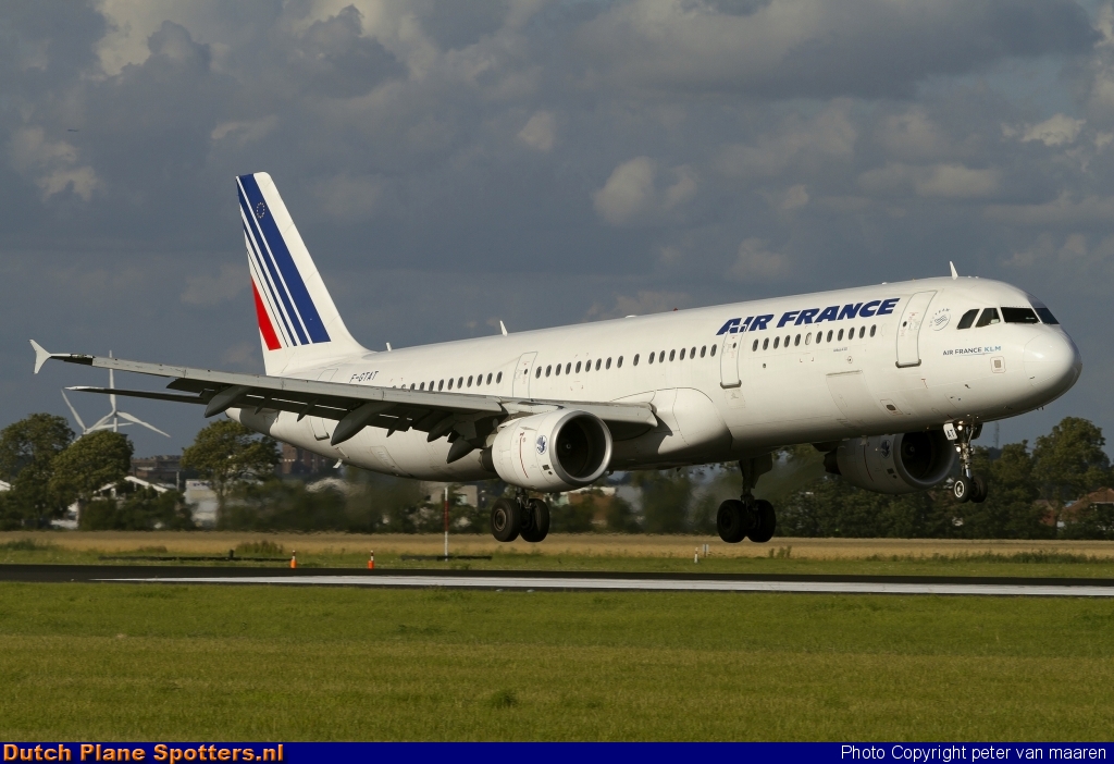 F-GTAT Airbus A321 Air France by peter van maaren