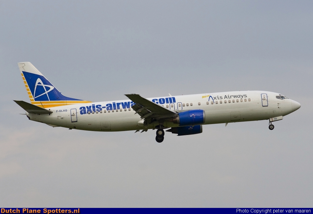 F-GLXQ Boeing 737-400 Axis Airways by peter van maaren