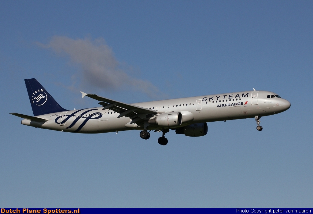 F-GTAE Airbus A321 Air France by peter van maaren