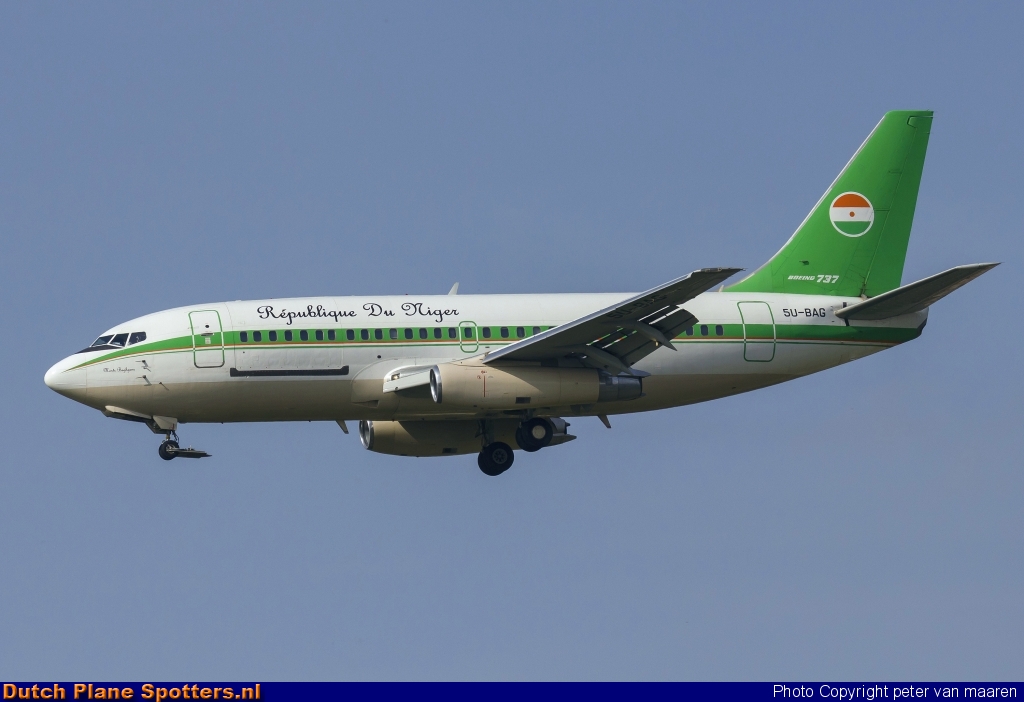 5U-BAG Boeing 737-200 Niger - Government by peter van maaren