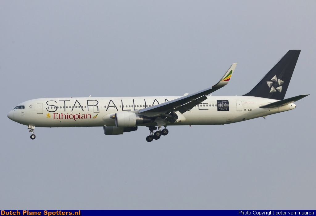 ET-ALO Boeing 767-300 Ethiopian Airlines by peter van maaren