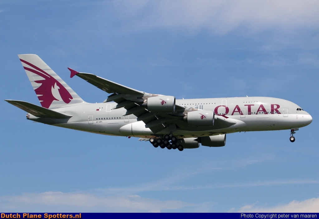 A7-APC Airbus A380-800 Qatar Airways by peter van maaren