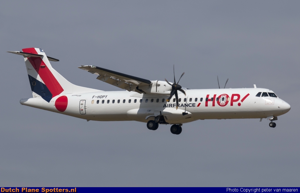F-HOPY ATR 72 Hop (Air France) by peter van maaren