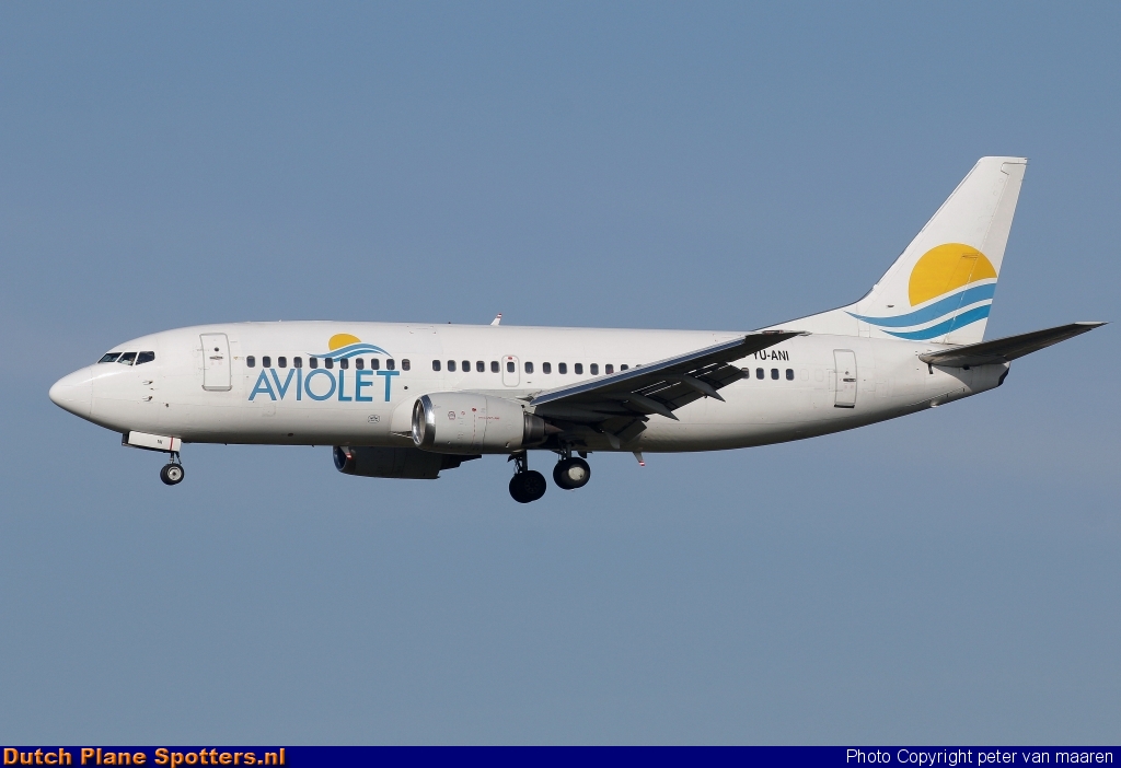 YU-ANI Boeing 737-300 Aviolet by peter van maaren
