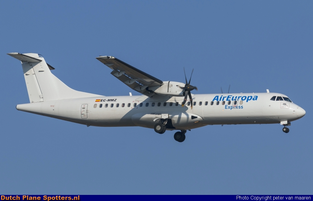 EC-MMZ ATR 72 Air Europa by peter van maaren