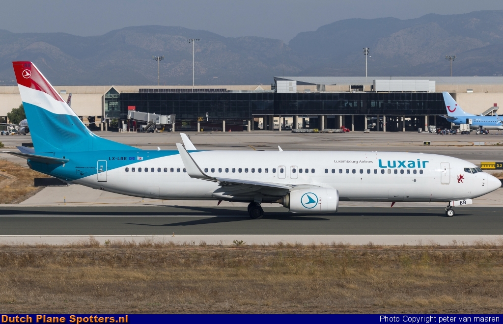 LX-LBB Boeing 737-800 Luxair - Luxembourg Airlines by peter van maaren