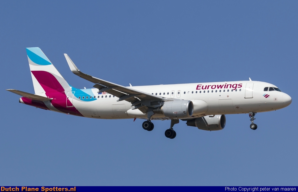 OE-IEU Airbus A320 Eurowings by peter van maaren