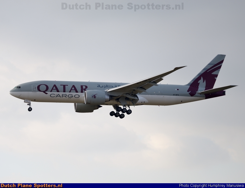 A7-BFA Boeing 777-F Qatar Airways Cargo by Humphrey Manusiwa