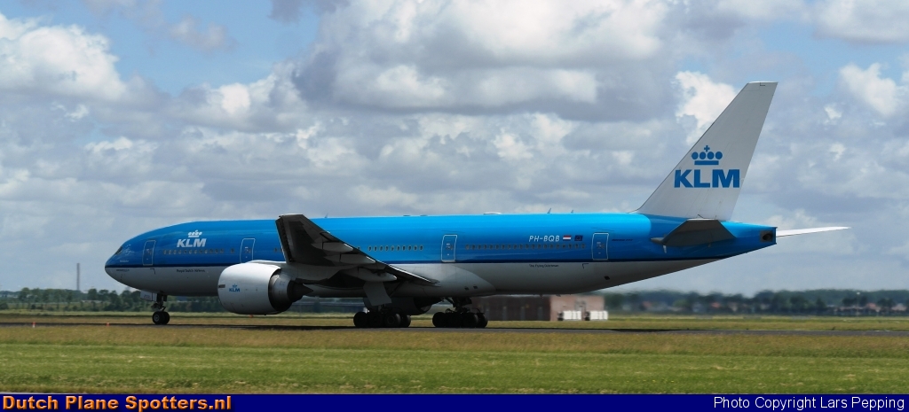 PH-BQB Boeing 777-200 KLM Royal Dutch Airlines by Lars Pepping