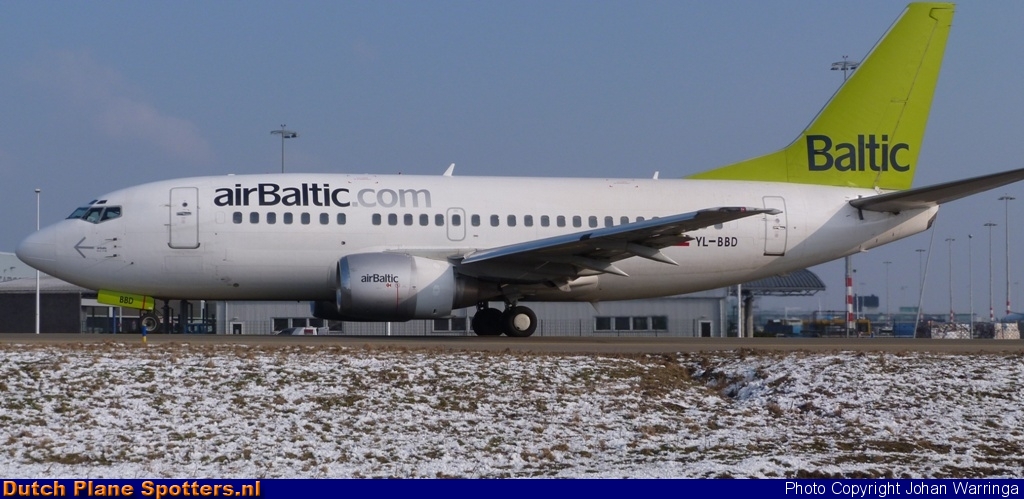 YL-BBD Boeing 737-500 Air Baltic by Johan Warringa