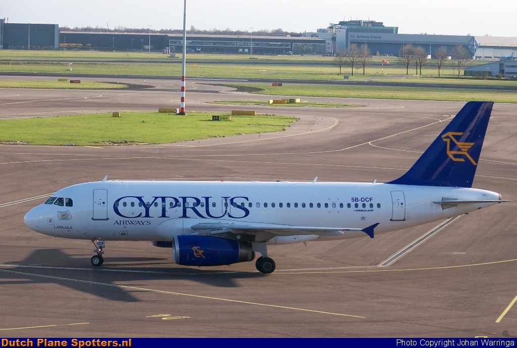 5B-DCF Airbus A319 Cyprus Airways by Johan Warringa