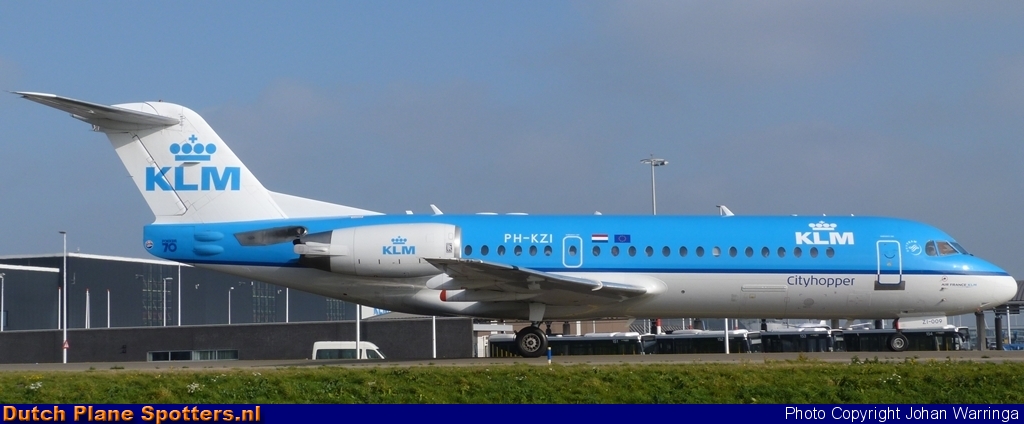 PH-KZI Fokker 70 KLM Cityhopper by Johan Warringa
