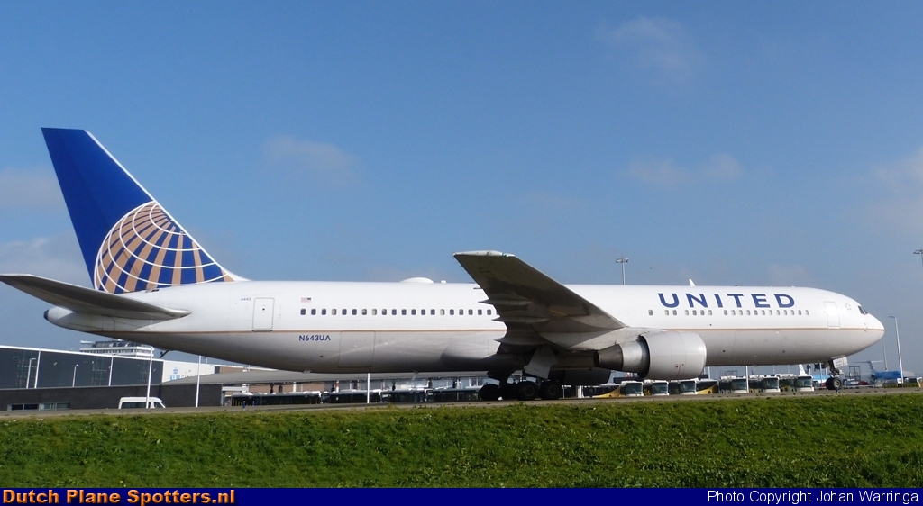 N643UA Boeing 767-300 United Airlines by Johan Warringa