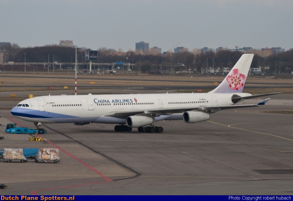 B-18803 Airbus A340-300 China Airlines by Robert hubach