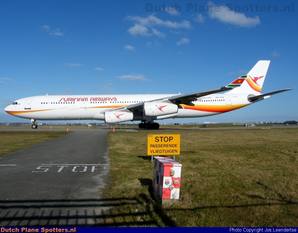 PZ-TCP Airbus A340-300 Surinam Airways by Jos Leendertse