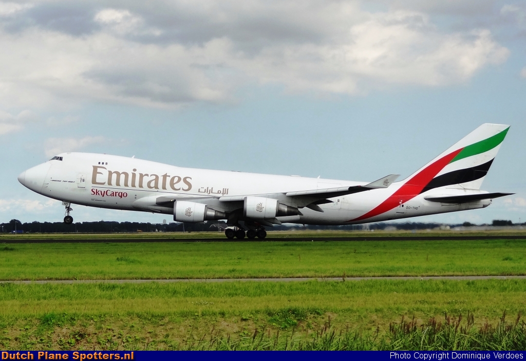 OO-THD Boeing 747-400 Emirates Sky Cargo by Dominique Verdoes
