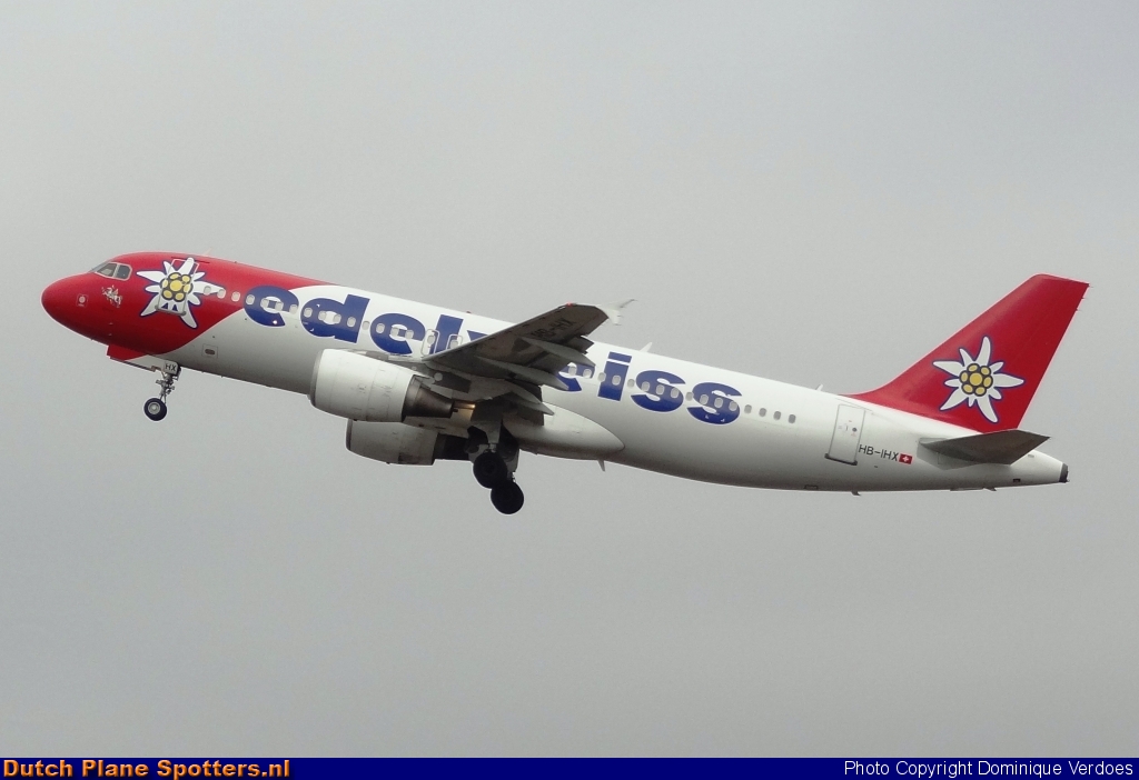 HB-IHX Airbus A320 Edelweiss Air by Dominique Verdoes
