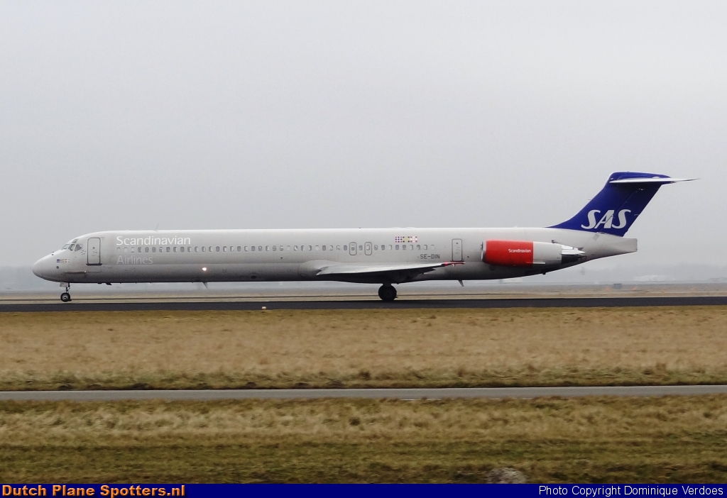 SE-DIN McDonnell Douglas MD-82 SAS Scandinavian Airlines by Dominique Verdoes