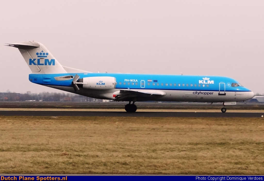 PH-WXA Fokker 70 KLM Cityhopper by Dominique Verdoes