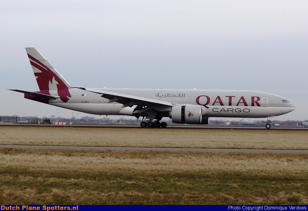 A7-BFA Boeing 777-F Qatar Airways Cargo by Dominique Verdoes