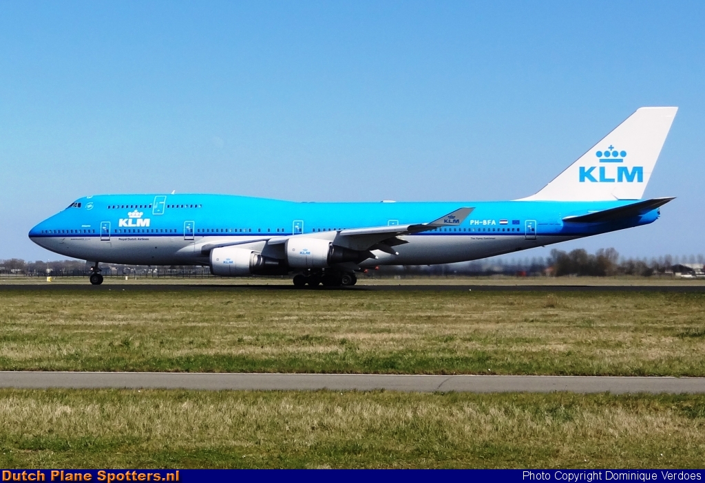 PH-BFA Boeing 747-400 KLM Royal Dutch Airlines by Dominique Verdoes