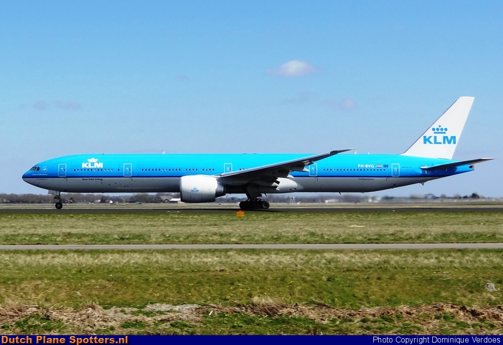 PH-BVG Boeing 777-300 KLM Royal Dutch Airlines by Dominique Verdoes