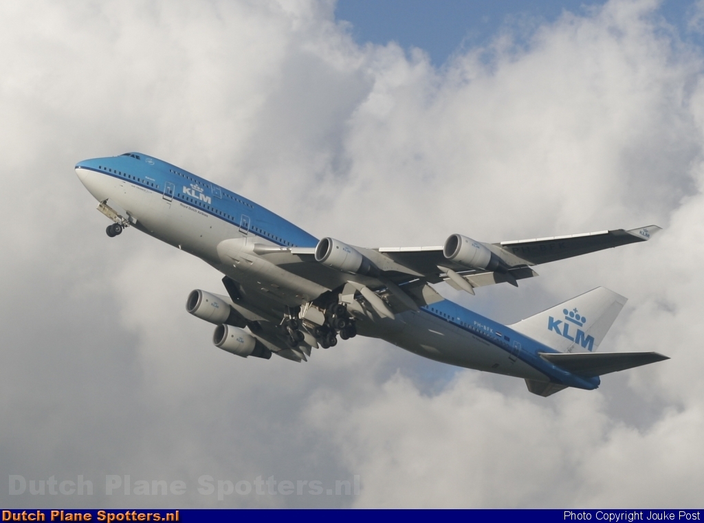 PH-BFK Boeing 747-400 KLM Royal Dutch Airlines by Jouke Post
