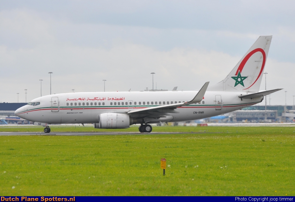 CN-RNR Boeing 737-700 Royal Air Maroc by joop timmer