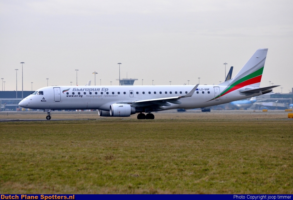 LZ-SOF Embraer 190 Bulgaria Air by joop timmer