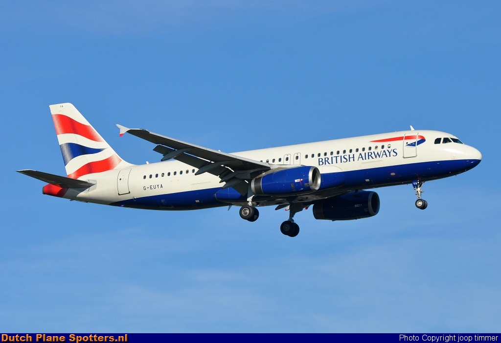 G-EUYA Airbus A320 British Airways by joop timmer