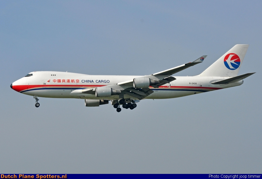 B-2426 Boeing 747-400 China Cargo Airlines by joop timmer