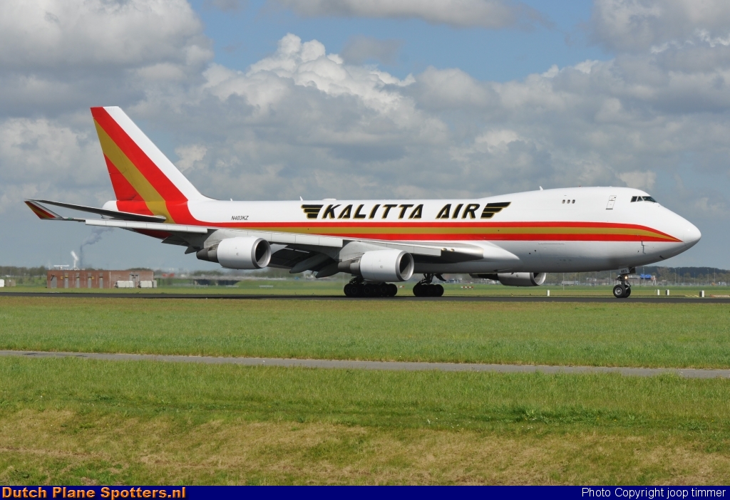 N403KZ Boeing 747-400 Kalitta by joop timmer