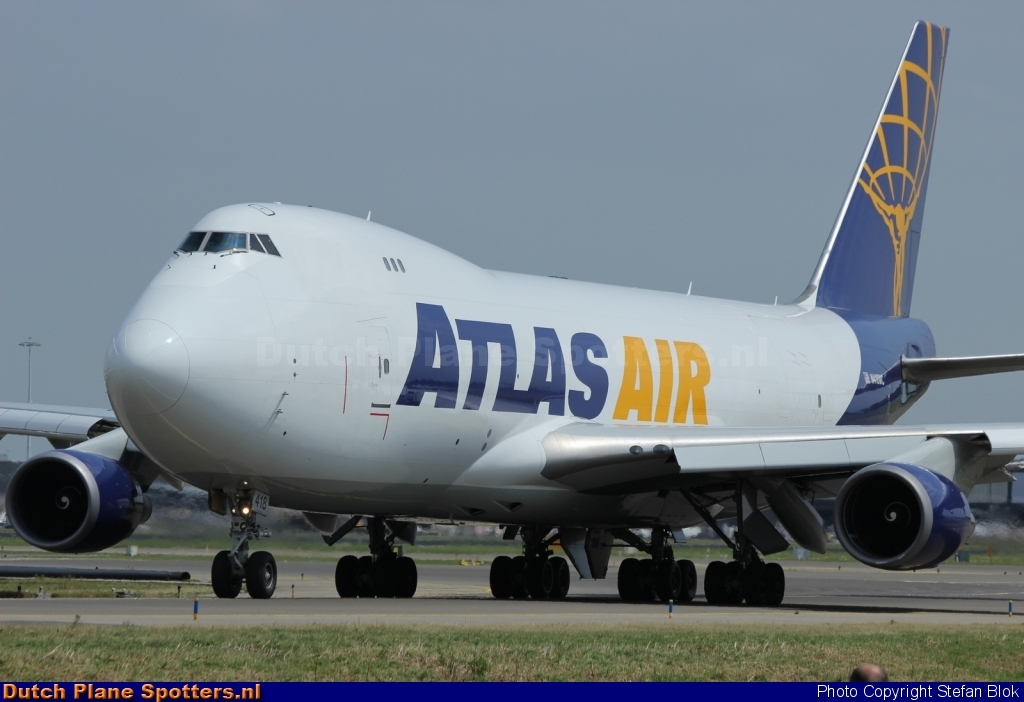 N418MC Boeing 747-400 Atlas Air by Stefan Blok