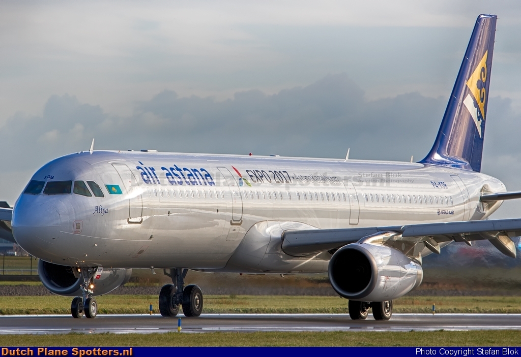 P4-KDB Airbus A321 Air Astana by Stefan Blok
