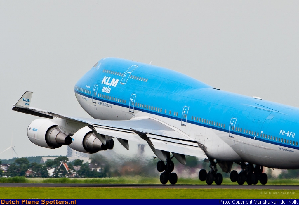 PH-BFH Boeing 747-400 KLM Asia by Mariska van der Kolk