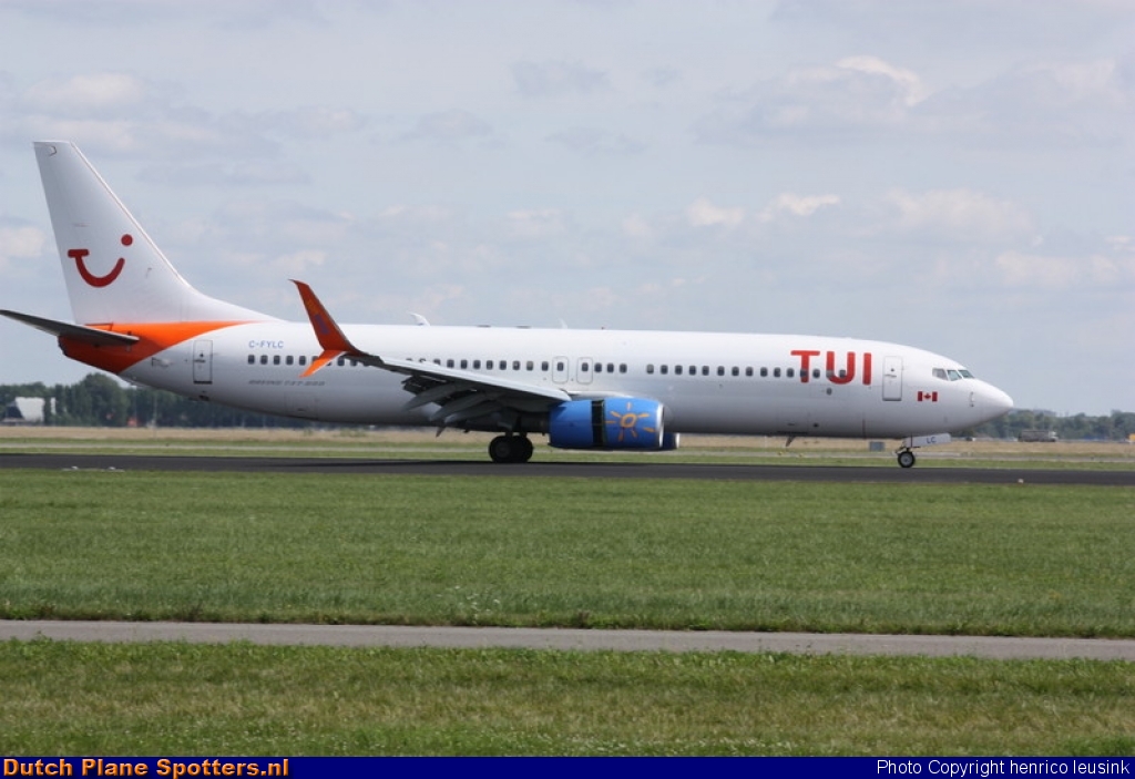 C-FYLC Boeing 737-800 Sunwing Airlines (TUI Airlines Netherlands) by Rick Schönhage