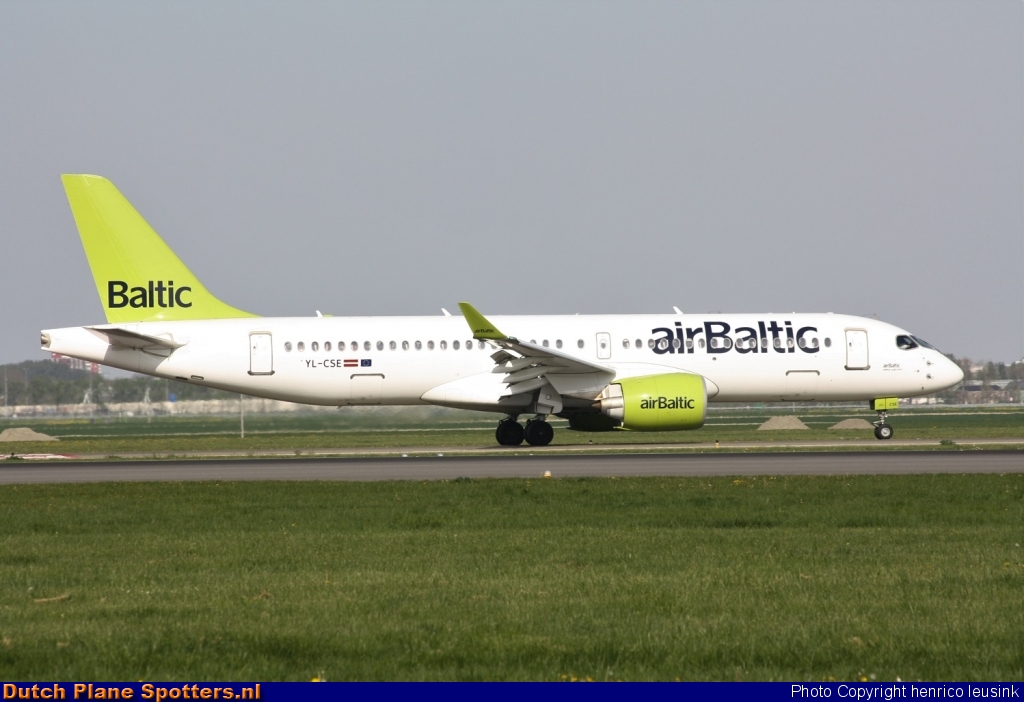 YL-CSE Airbus A220-300 Air Baltic by Rick Schönhage