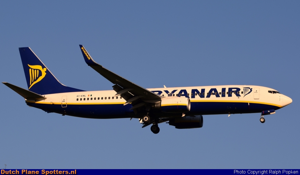 EI-ENL Boeing 737-800 Ryanair by Ralph Popken
