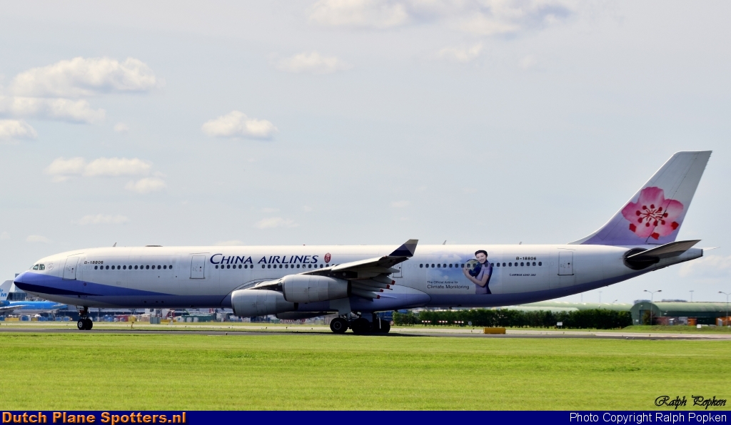 B-18806 Airbus A340-300 China Airlines by Ralph Popken