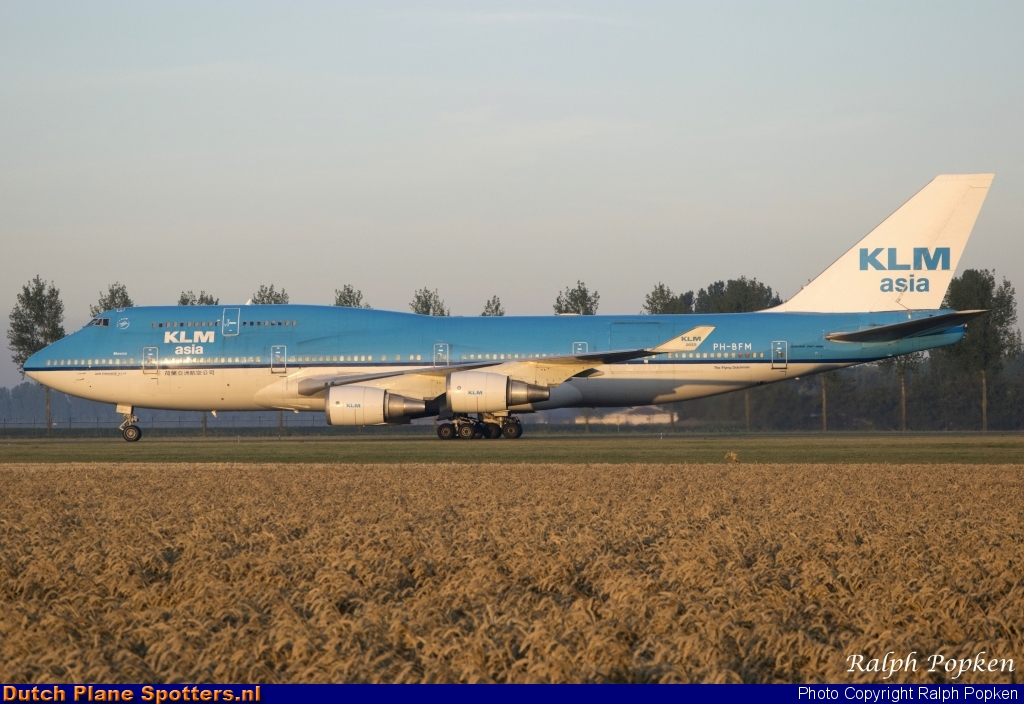 PH-BFM Boeing 747-400 KLM Asia by Ralph Popken