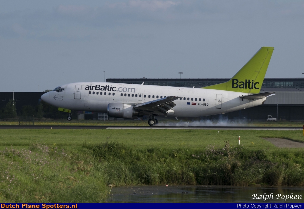 YL-BBD Boeing 737-500 Air Baltic by Ralph Popken
