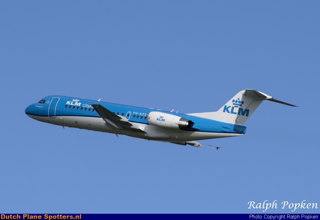 PH-KZS Fokker 70 KLM Cityhopper by Ralph Popken