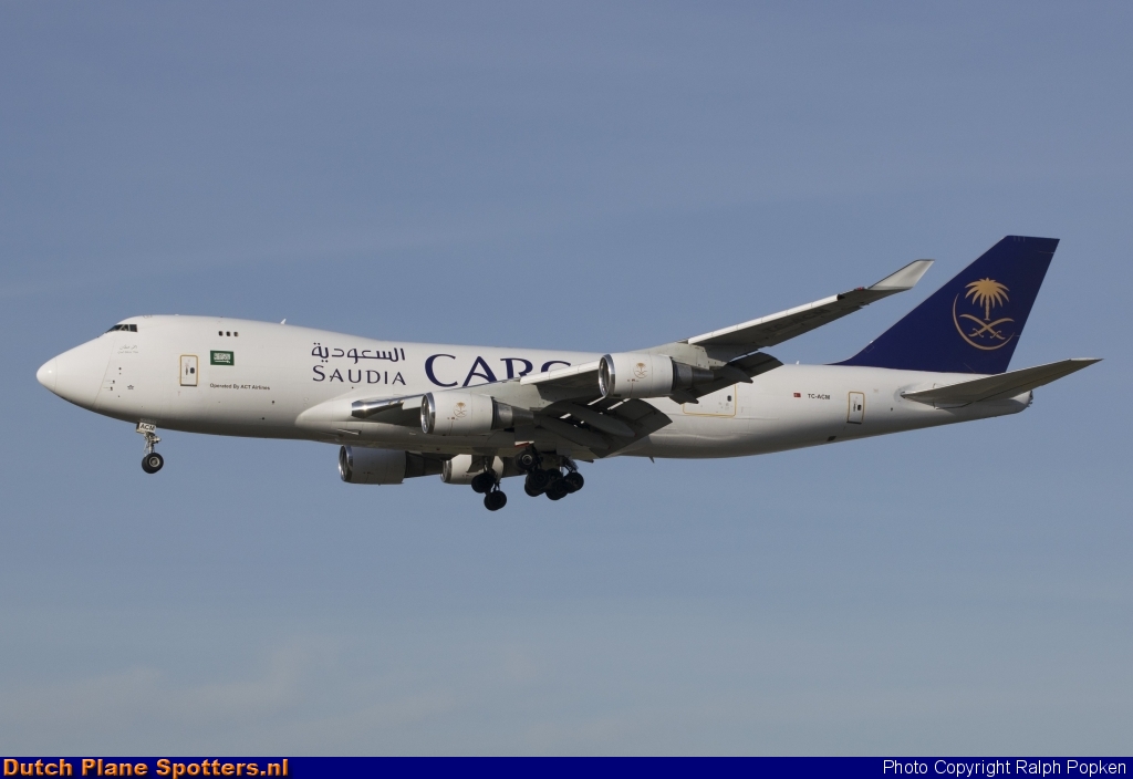 TC-ACM Boeing 747-400 ACT Airlines (Saudi Arabian Cargo) by Ralph Popken