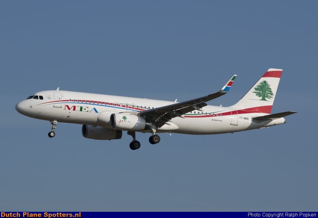 T7-MRE Airbus A320 Middle East Airlines (MEA) by Ralph Popken